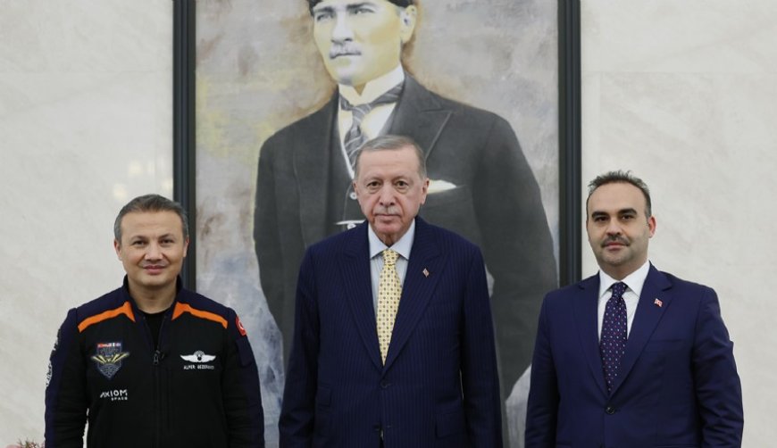 Президент Эрдоган принял первого космонавта Турции