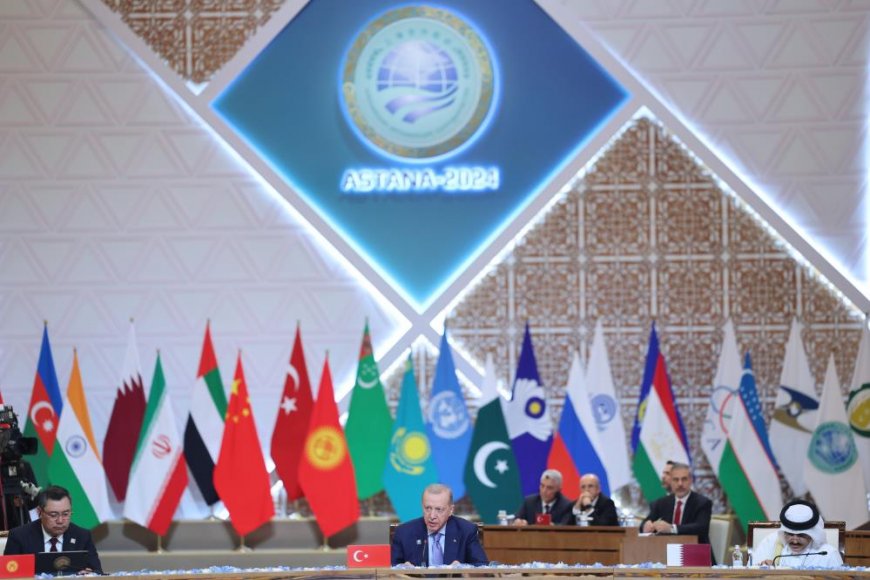 Президент Реджеп Тайип Эрдоган выступил на саммите ШОС